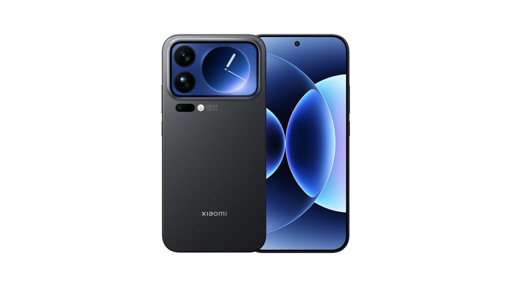 Xiaomi 17 series smartphones in four color variants (black, white, purple, and green) showcasing the distinctive camera module with integrated secondary display on the Pro models (2)