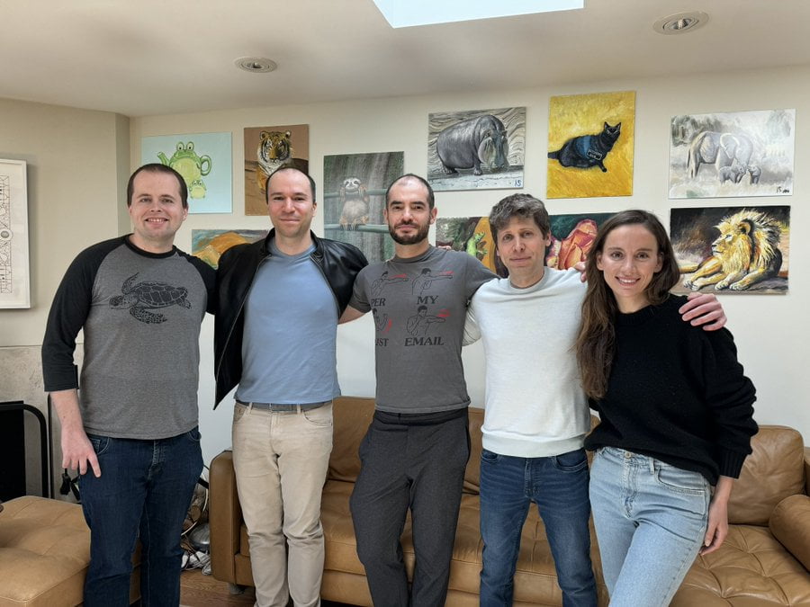 Open AI's Ilya Sutskever (Middle) With Sam Altman And Other Firm Leaders. (Photo Source : X/@Ilyasut)