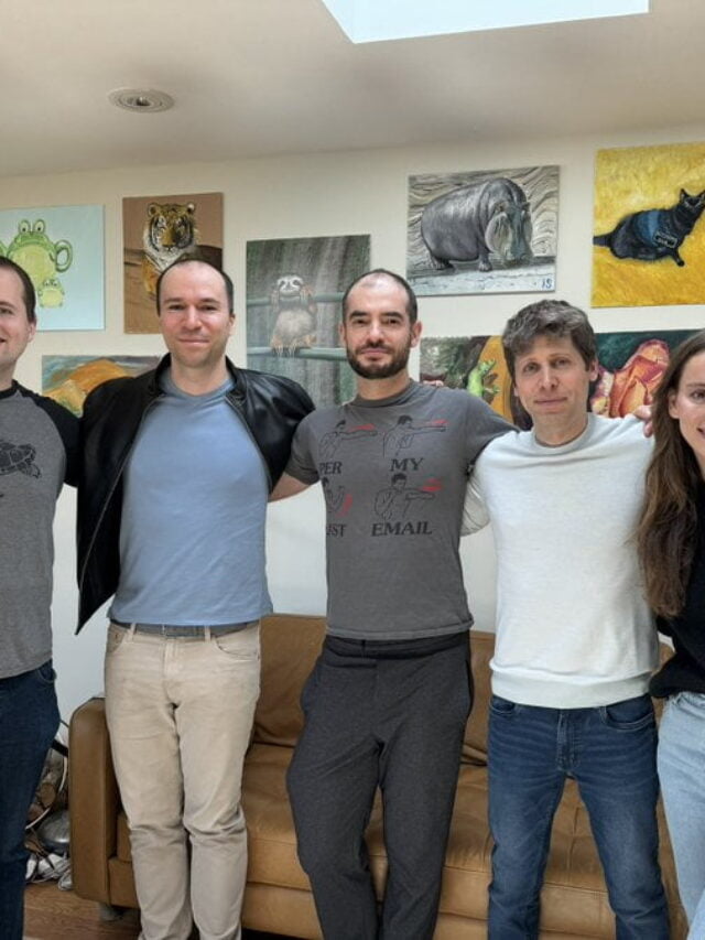 Open AI's Ilya Sutskever (Middle) With Sam Altman And Other Firm Leaders. (Photo Source : X/@Ilyasut)