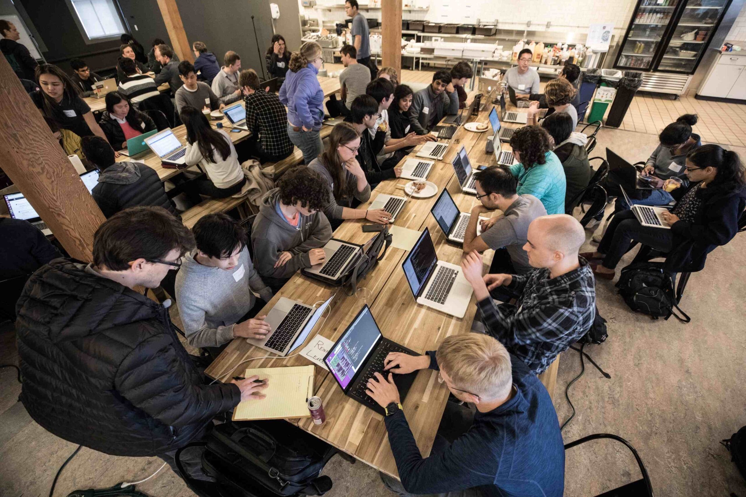 Employees working in OPENAI Office.