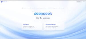 Deepseek AI Webisite.