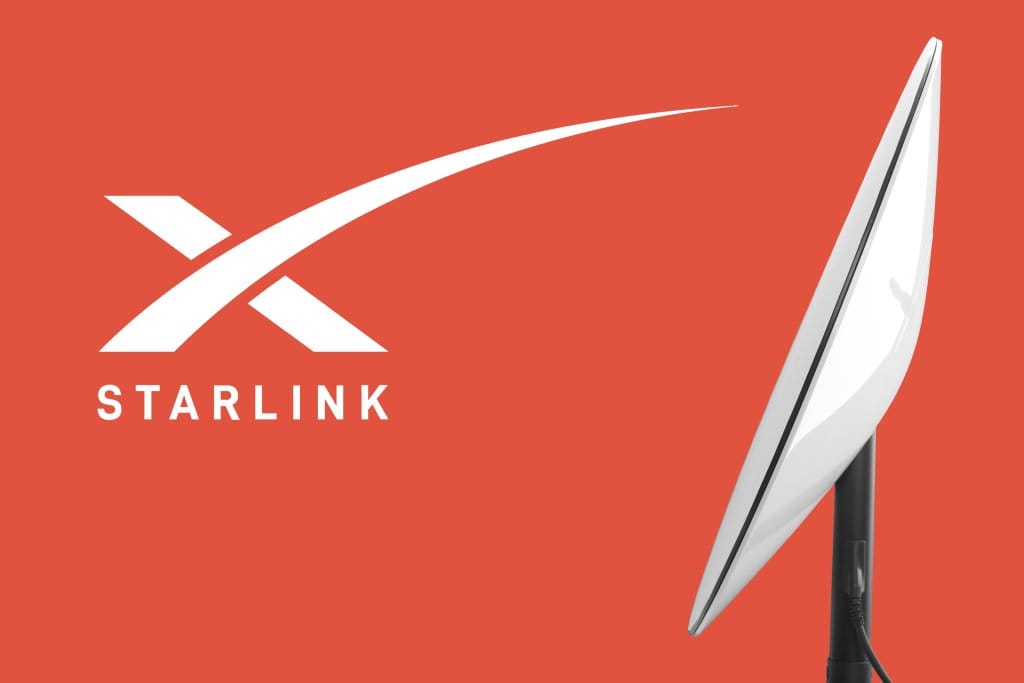 Representative Image. The logo and satellite dish design of Starlink. Photo Source - Starlink