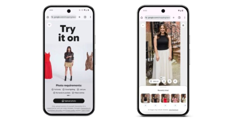 Google AI Try on.