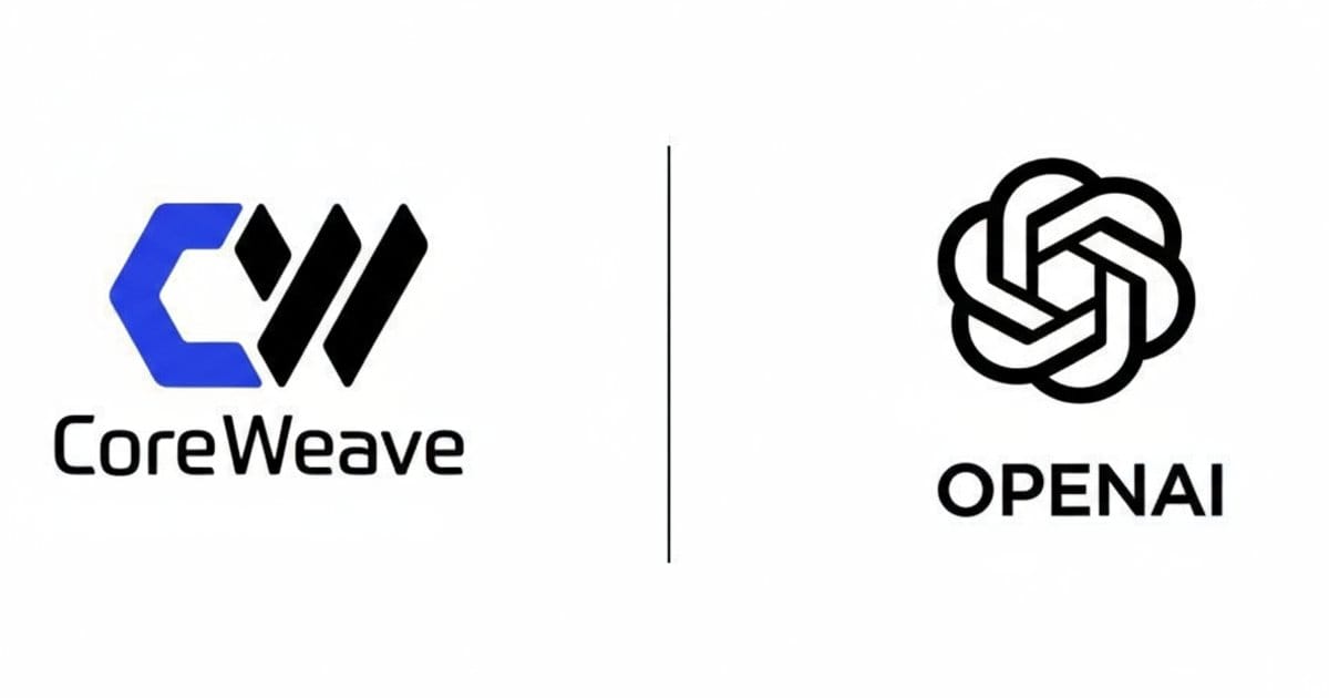 Screenshot of a CoreWeave social media post on X announcing a $6.5 billion expansion of its partnership with OpenAI.