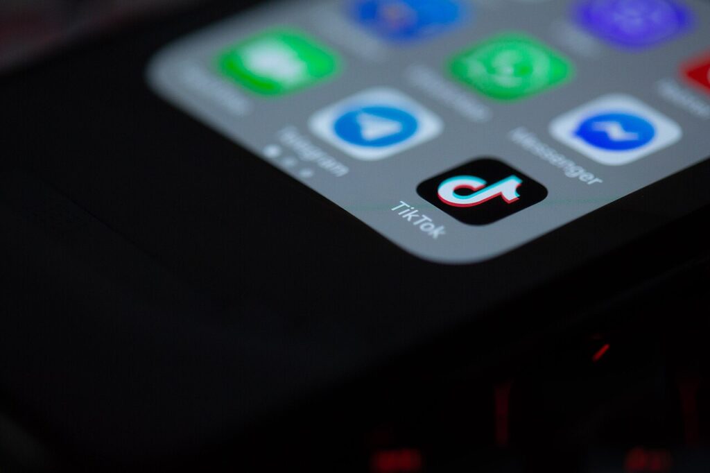 TikTok app icon displayed on smartphone screen