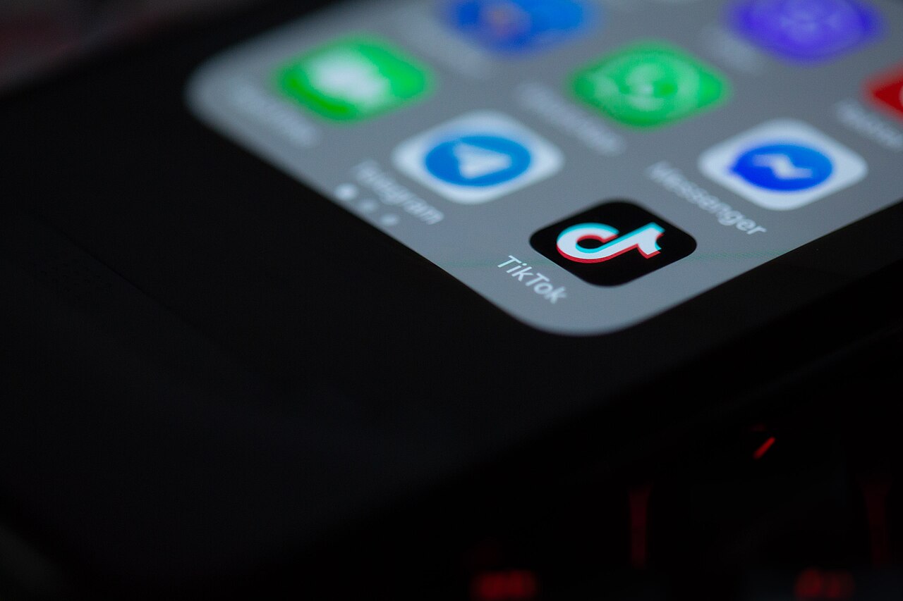 TikTok app icon displayed on smartphone screen