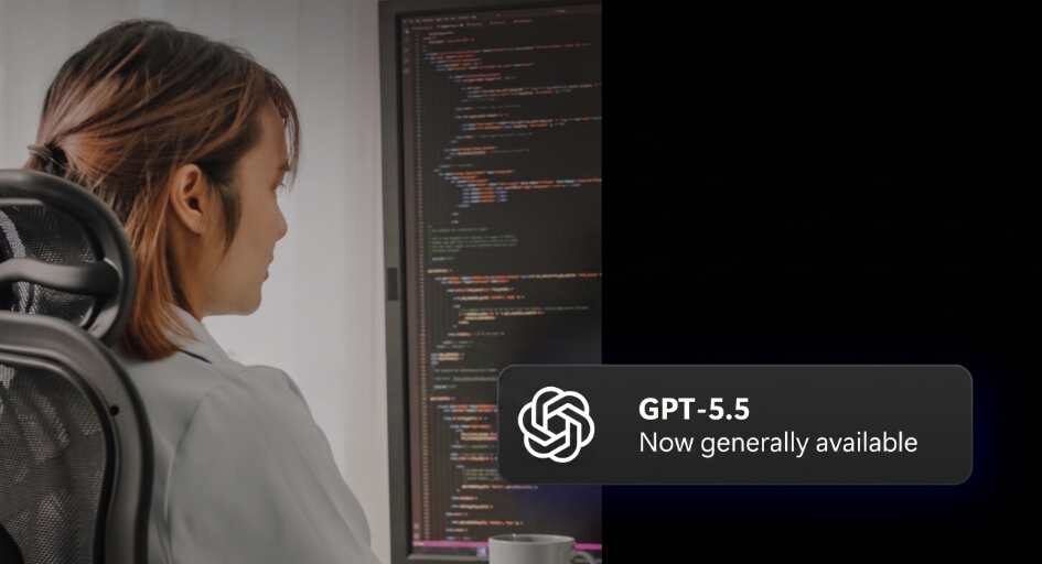 GPT-5.5 powering complex enterprise workflows on Microsoft Azure Foundry platform with agentic AI execution and governance controls