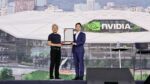Jensen Huang speaking at the Nvidia Constellation campus launch celebration at Beitou-Shilin Technology Park in Taipei, May 27, 2026