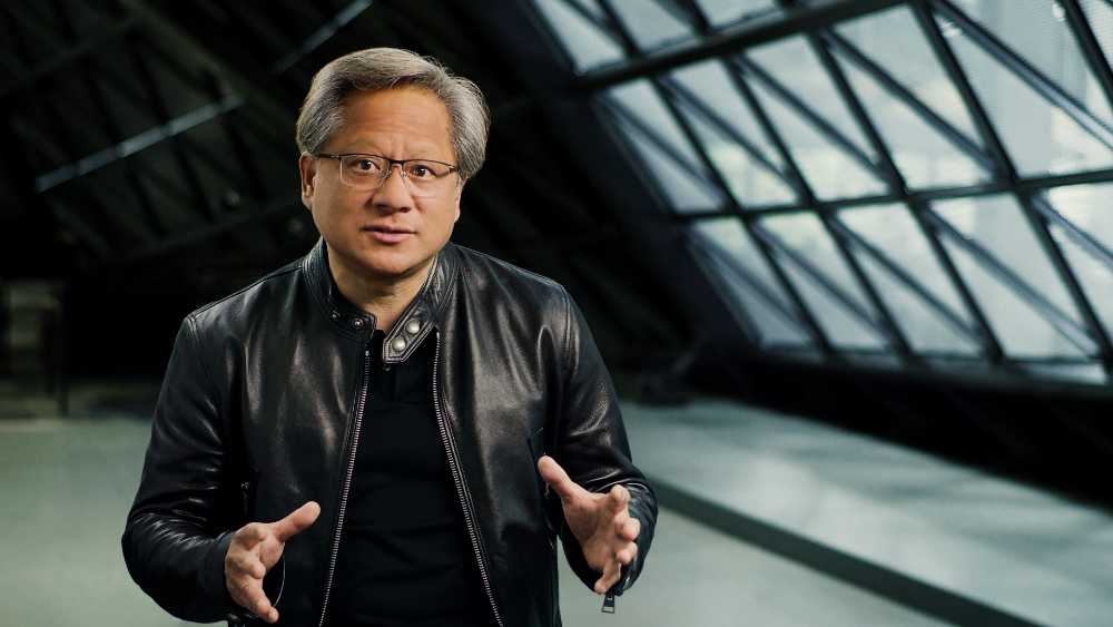 Nvidia CEO Jensen Huang at an official Nvidia event, photographed for the Nvidia Newsroom press gallery