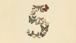 Abstract number five formed by clusters of butterfly silhouettes on a dark background, from Anthropic's Claude Fable 5 and Mythos 5 launch announcement