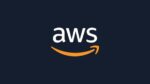 AWS logo on a dark background