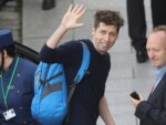 Sam Altman, CEO of OpenAI, in a portrait photo illustrating his blog post "The Gentle Singularity" in which he declares humanity is past the AI event horizon.