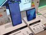 Samsung Galaxy Z Fold 7 and Z Flip 7 foldable smartphones displayed side by side, showcasing their folded and unfolded form factors.