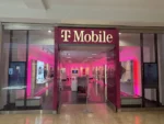 T-Mobile storefront at The Shops at Mission Viejo in California, featuring the company's magenta branding and modern retail design